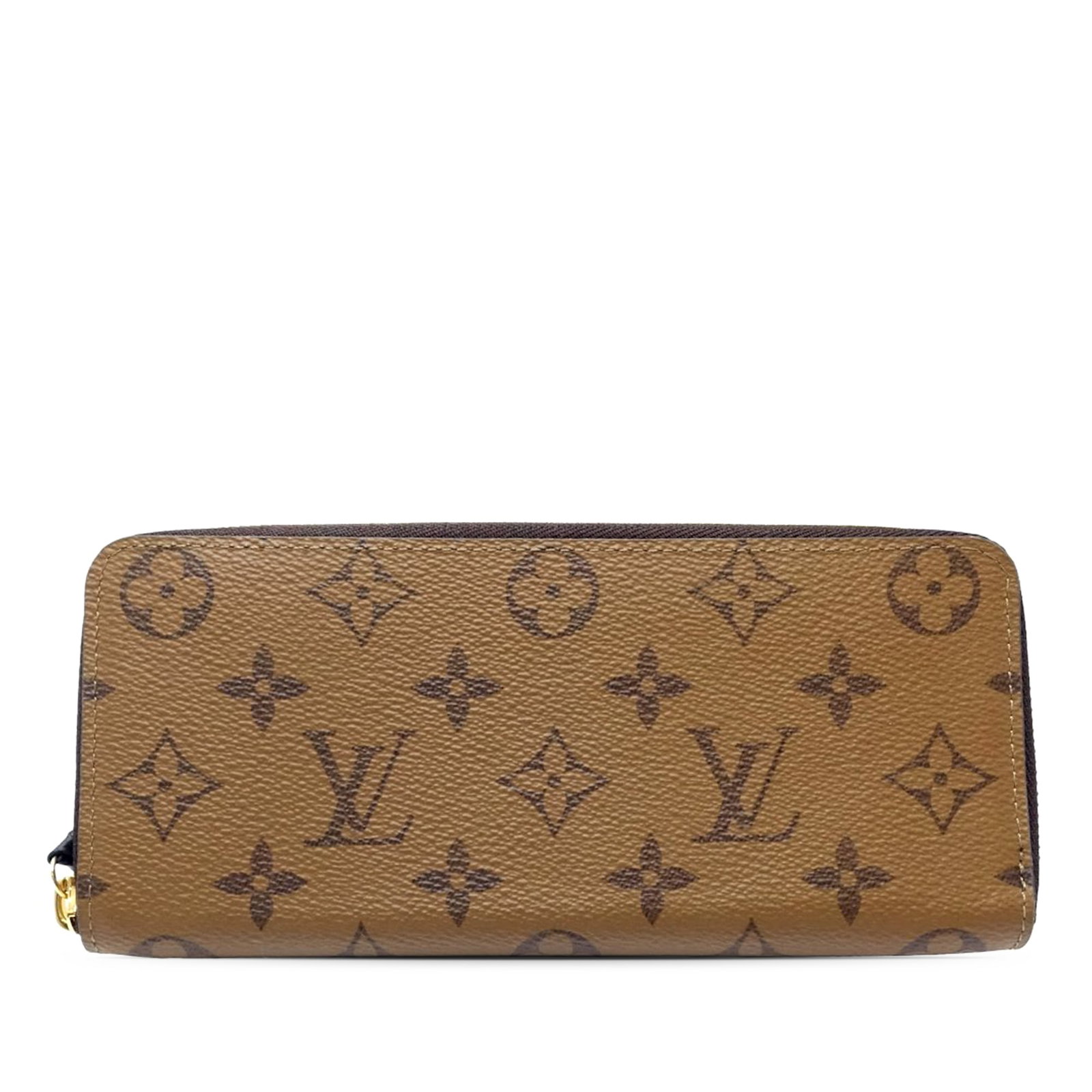 Louis Vuitton Clemence zip around long wallet in Monogram Reverse canvas: Louis Vuitton Clemence zip around long wallet in Monogram Reverse canvas Louis Vuitton Monogram Reverse Clemence long wallet with a zip-around closure and an organized interior with zip and slip pocke