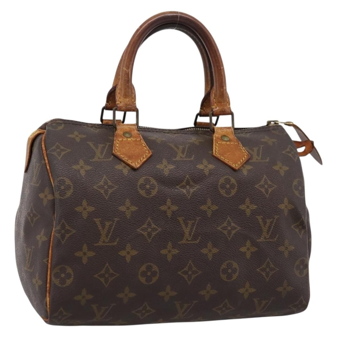 Louis Vuitton M41528 Speedy 25 Monogram Canvas Handbag France: Louis Vuitton M41528 Speedy 25 Monogram Canvas Handbag France Louis Vuitton Speedy 25 handbag in Monogram canvas, made in France. This women's handbag is offered without the original box or dust bag; 