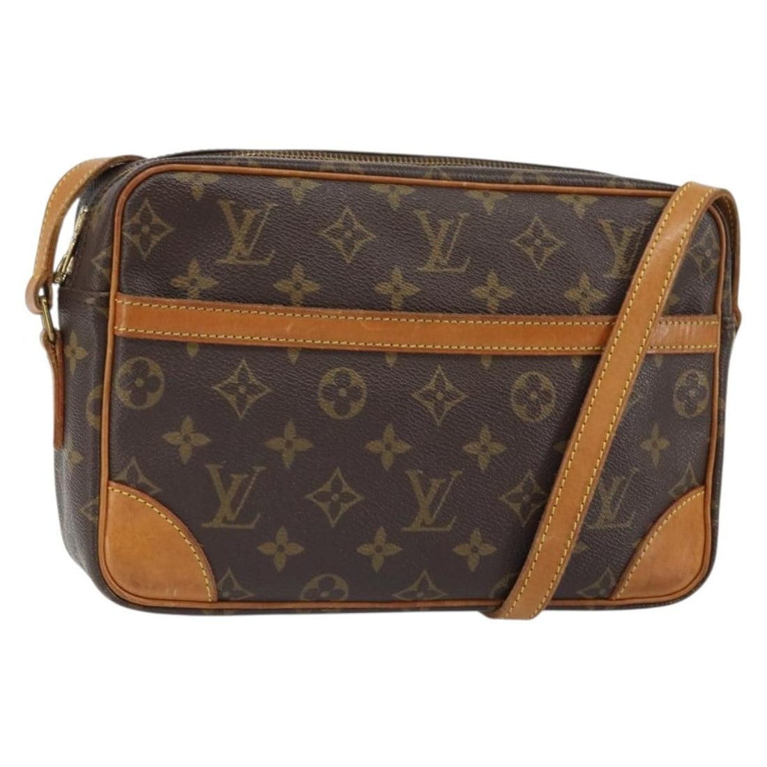 Louis Vuitton M51274 Trocadero 27 Monogram Canvas Shoulder Bag: Louis Vuitton M51274 Trocadero 27 Monogram Canvas Shoulder Bag Authentic Louis Vuitton Monogram Trocadero 27 shoulder bag for women, made in France. This shoulder bag is crafted in monogram canvas and