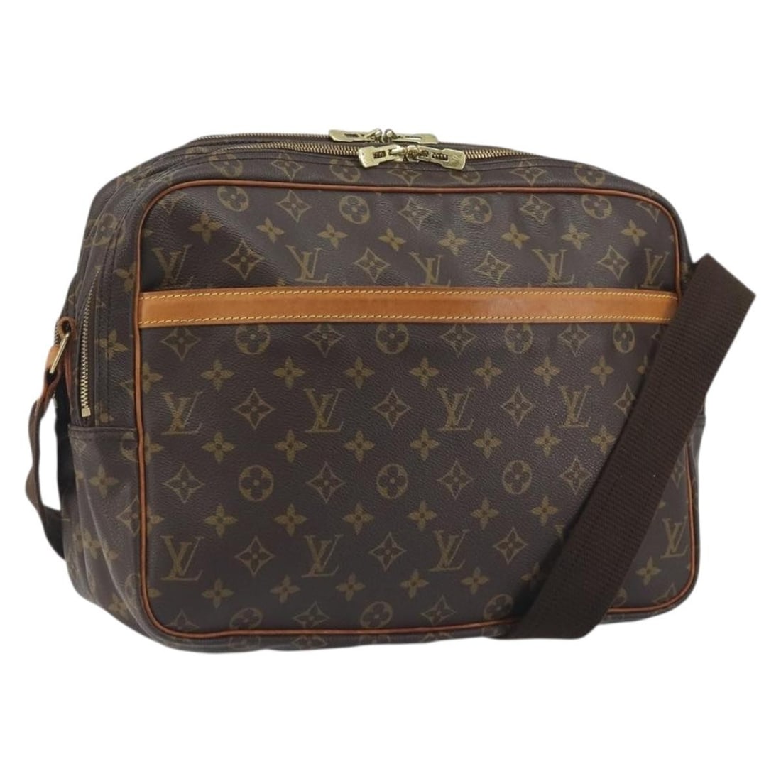 Louis Vuitton M45252 Reporter GM Monogram Canvas Shoulder Bag: Louis Vuitton M45252 Reporter GM Monogram Canvas Shoulder Bag Louis Vuitton Reporter GM shoulder bag in Monogram canvas, made in France. This women's bag features an adjustable shoulder strap and a sp