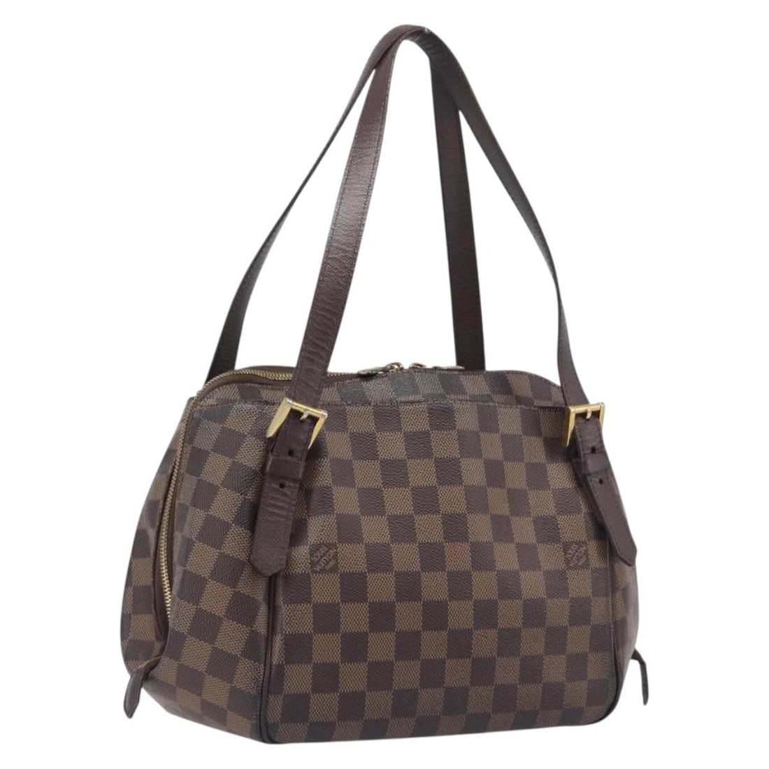 Louis Vuitton Belem MM Damier Ebene Canvas Handbag N51174: Louis Vuitton Belem MM Damier Ebene Canvas Handbag N51174 Louis Vuitton Belem MM handbag in Damier Ebene canvas, made in France. This women's handbag is offered without the original box or dust bag an