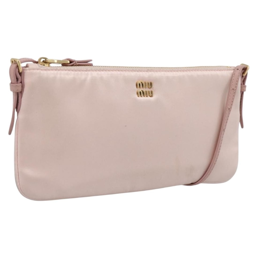 Miu Miu Satin Shoulder Bag in Pink and Gold Made in Italy: Miu Miu Satin Shoulder Bag in Pink and Gold Made in Italy Miu Miu women's shoulder bag in pink and gold satin, made in Italy. This compact bag features an adjustable shoulder strap and includes only t
