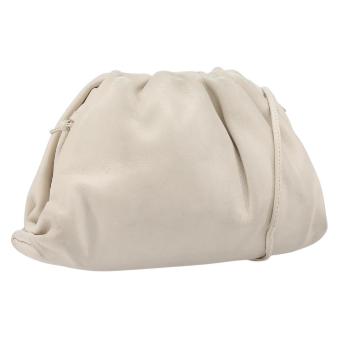 Bottega Veneta Leather Shoulder Bag Ivory Gold Womens Italy: Bottega Veneta Leather Shoulder Bag Ivory Gold Womens Italy Bottega Veneta shoulder bag in ivory and gold leather, made in Italy. This women's bag has a compact silhouette with a shoulder strap and a 