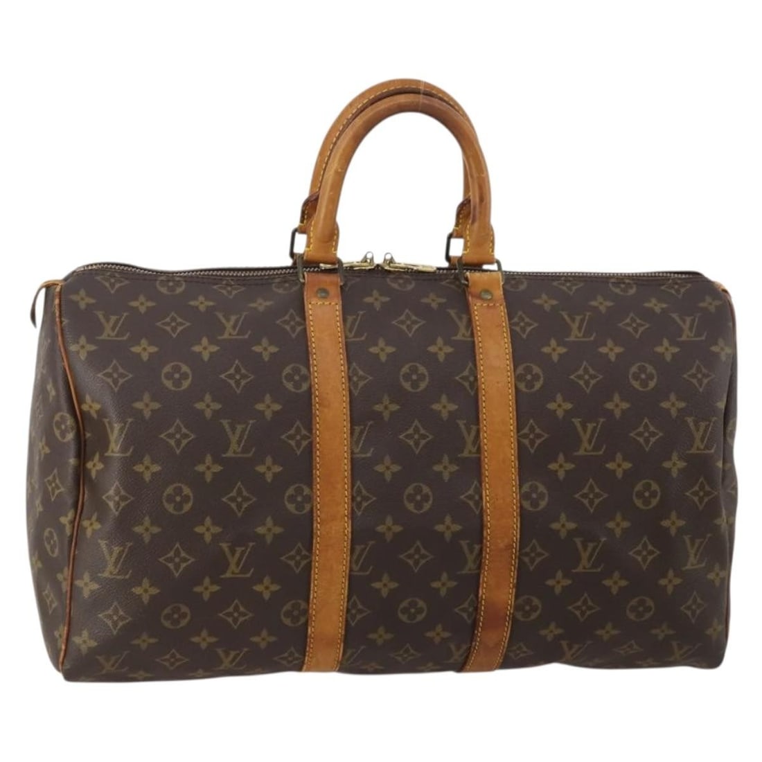 Louis Vuitton M41428 Keepall 45 Monogram Canvas Boston Bag: Louis Vuitton M41428 Keepall 45 Monogram Canvas Boston Bag Louis Vuitton Keepall 45 Boston bag in Monogram canvas, made in France. This pre-owned bag includes the item only; box and dust bag are not i