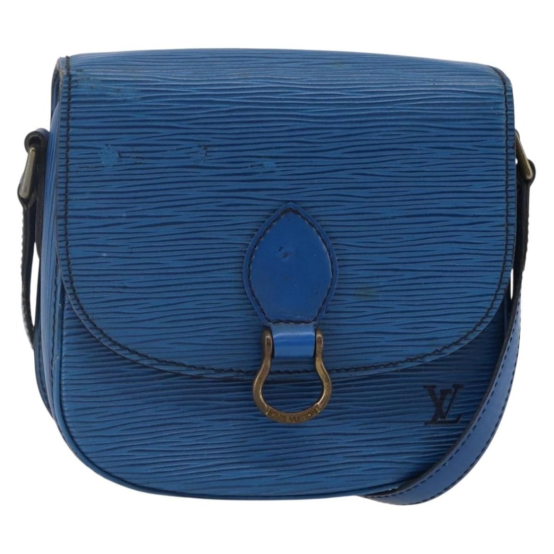 Louis Vuitton M52195 Saint Cloud PM Blue Epi Leather Shoulder Bag: Louis Vuitton M52195 Saint Cloud PM Blue Epi Leather Shoulder Bag Louis Vuitton Saint Cloud PM shoulder bag in blue Epi leather. This women's bag is made in France and features an adjustable shoulder 