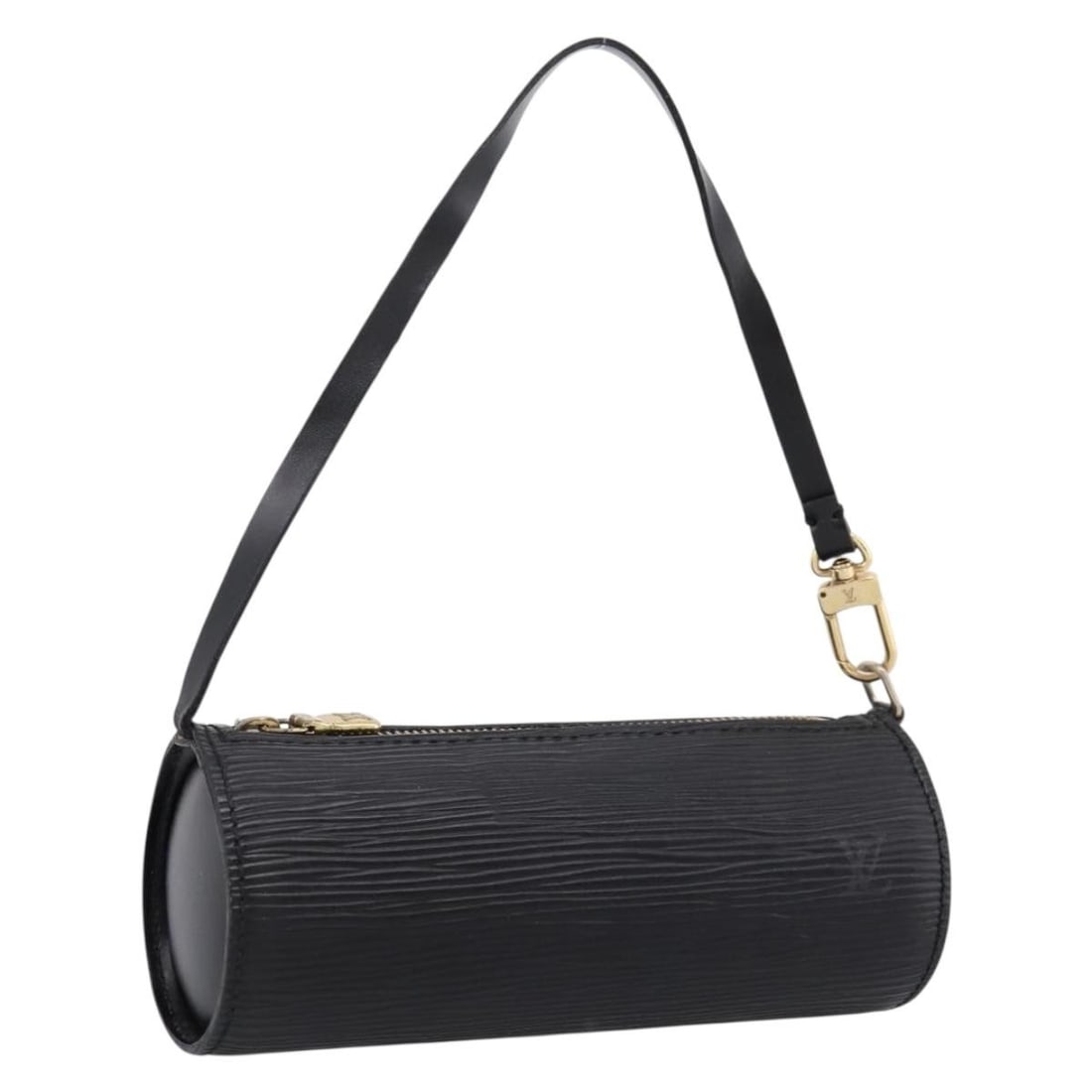 Louis Vuitton Soufflot Epi Leather Black Pouch: Louis Vuitton Soufflot Epi Leather Black Pouch Louis Vuitton Epi Soufflot pouch in black Epi leather. This women's pouch was made in France and includes only the item shown, with no box or dust bag. C