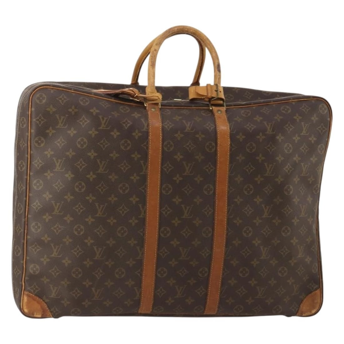Louis Vuitton M41402 Sirius 60 Monogram Canvas Boston Bag: Louis Vuitton M41402 Sirius 60 Monogram Canvas Boston Bag Louis Vuitton Sirius 60 Boston bag in Monogram canvas, made in France. This women's travel bag includes a name tag and Powanie. Condition is h