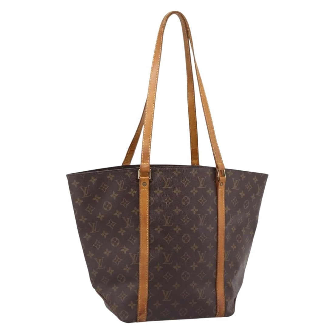 Louis Vuitton M51108 Monogram Canvas Sac Shopping Tote: Louis Vuitton M51108 Monogram Canvas Sac Shopping Tote Louis Vuitton Sac Shopping tote bag in Monogram canvas, made in France. This women's tote has a classic open shopping-bag silhouette with a shoul