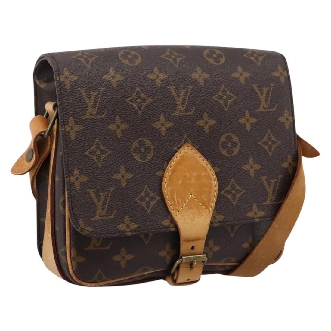 Louis Vuitton Cartouchiere MM Monogram Canvas Shoulder Bag M51253: Louis Vuitton Cartouchiere MM Monogram Canvas Shoulder Bag M51253 Louis Vuitton Cartouchiere MM shoulder bag in Monogram canvas, made in France. This women's bag includes the item shown only; item box