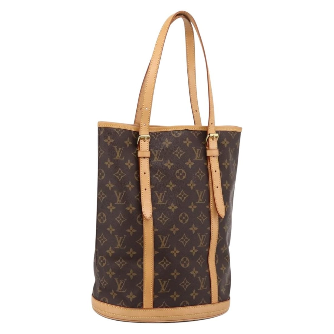 Louis Vuitton M42236 Monogram Canvas GM Bucket Shoulder Bag: Louis Vuitton M42236 Monogram Canvas GM Bucket Shoulder Bag Louis Vuitton Monogram Bucket GM shoulder bag in Monogram canvas, model M42236, made in France. This women's shoulder bag has an adjustable 