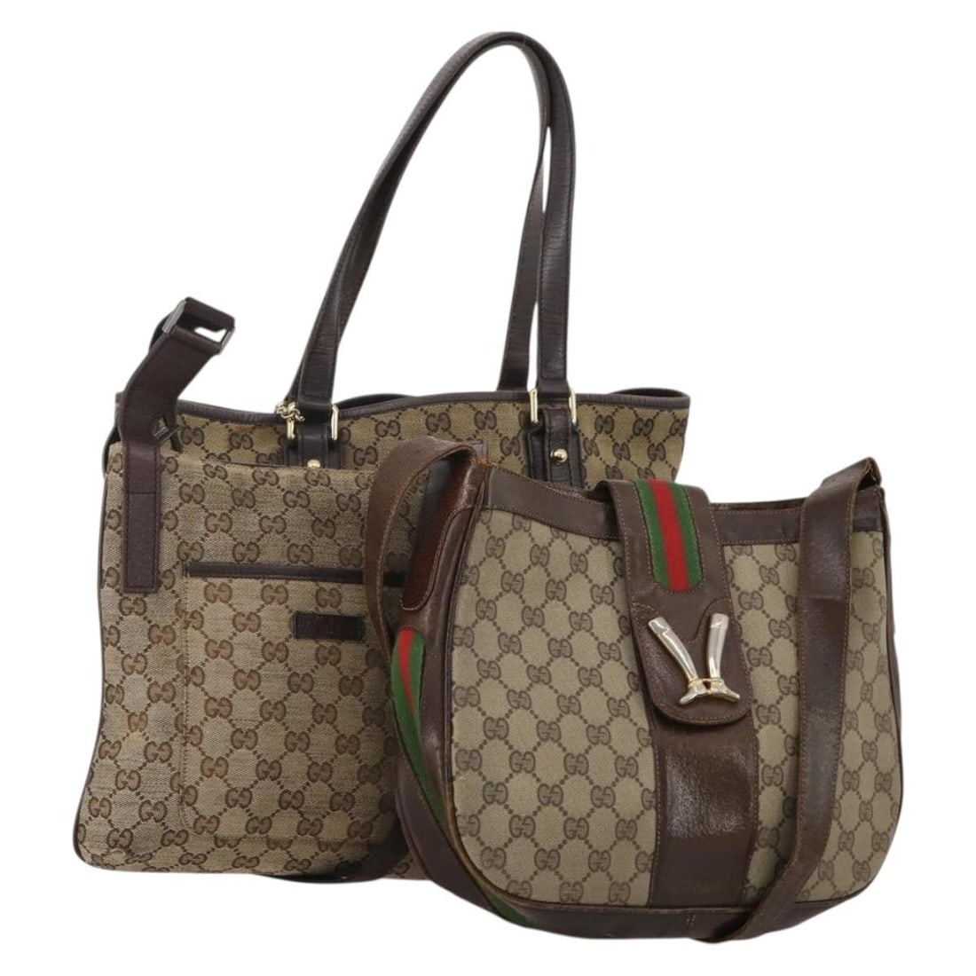 Gucci Sherry Line GG Canvas Tote Shoulder Bag Beige Brown: Gucci Sherry Line GG Canvas Tote Shoulder Bag Beige Brown Authentic Gucci GG Canvas Supreme Sherry Line shoulder tote bag in beige and brown. Made in Italy, this women's tote is offered without the or