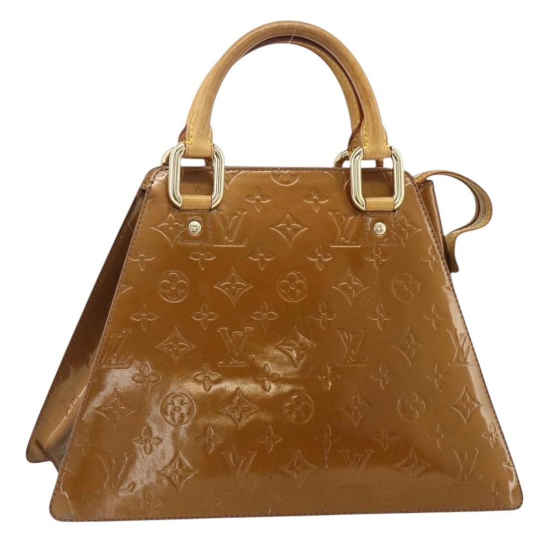 Louis Vuitton M91113 Forsyth Vernis Patent Leather Handbag Bronze: Louis Vuitton M91113 Forsyth Vernis Patent Leather Handbag Bronze Louis Vuitton Monogram Vernis Forsyth handbag in bronze patent leather, made in France. This women's handbag is offered without the or