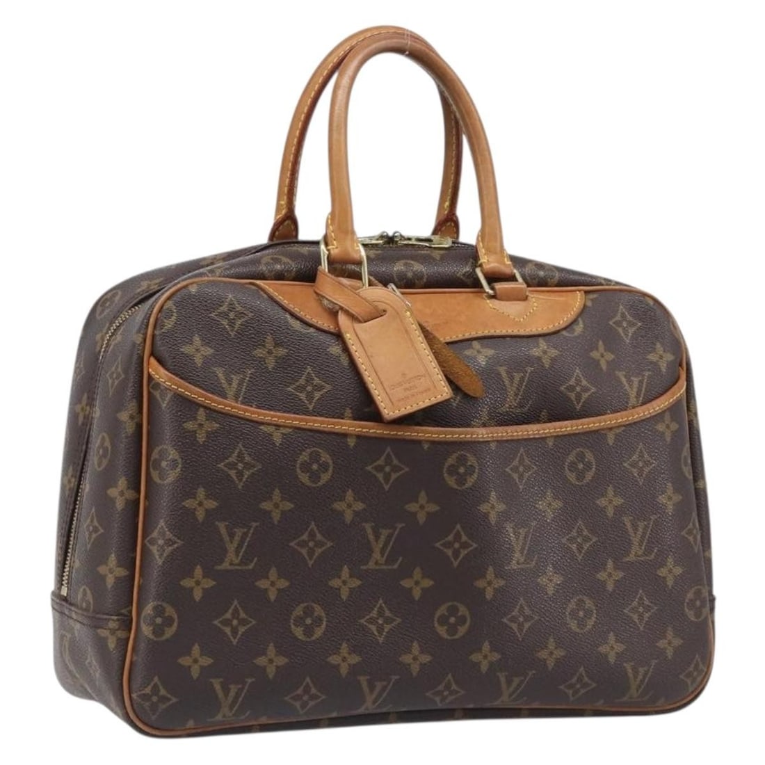 Louis Vuitton M47270 Deauville Monogram Canvas Handbag: Louis Vuitton M47270 Deauville Monogram Canvas Handbag Louis Vuitton Deauville handbag in Monogram canvas, made in France. This women's handbag includes only the item shown; item box and dust bag are 