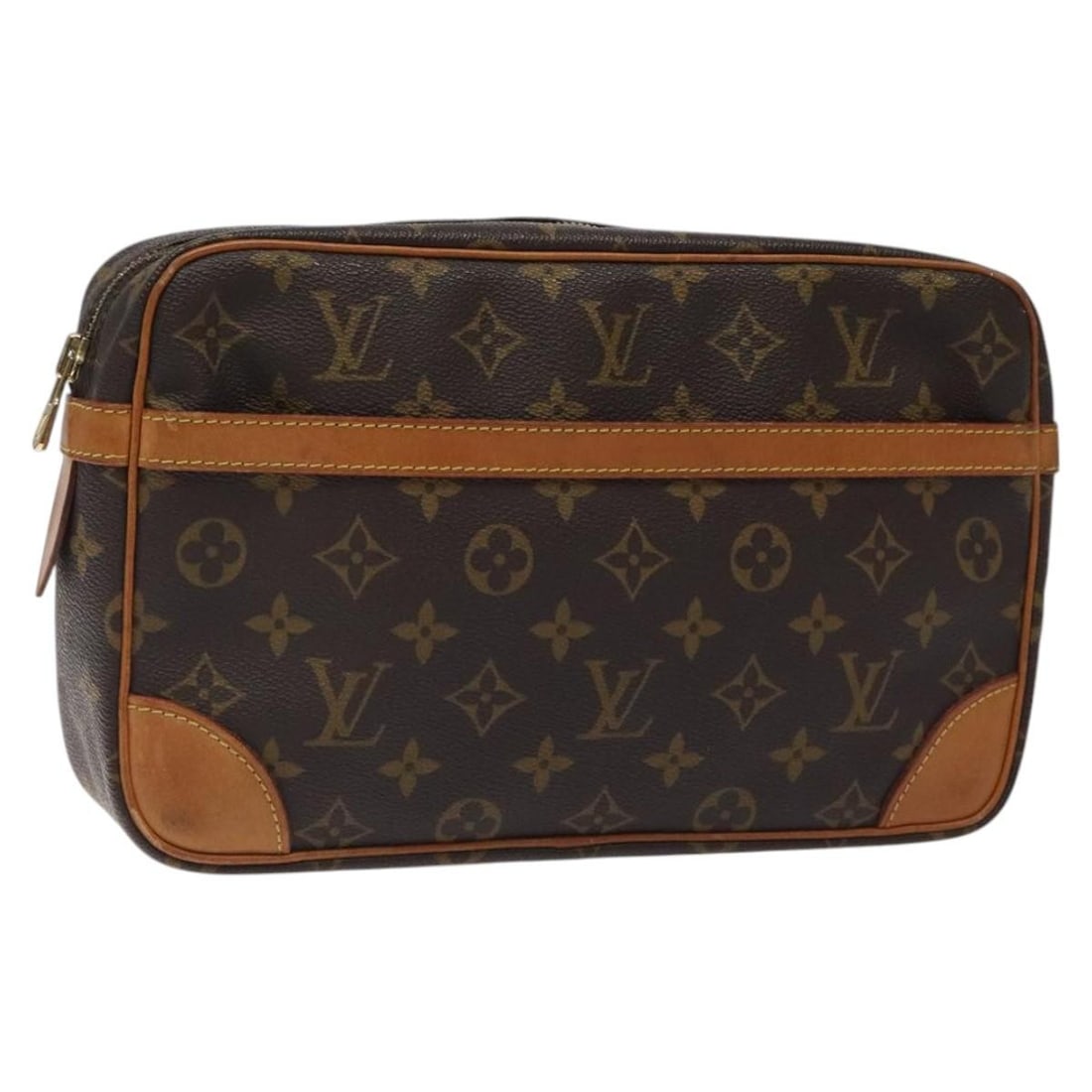 Louis Vuitton Compiegne 28 Monogram Canvas Clutch Bag M51845: Louis Vuitton Compiegne 28 Monogram Canvas Clutch Bag M51845 Louis Vuitton Compiegne 28 clutch bag in Monogram canvas, made in France. This women's clutch is offered without the original box or dust b