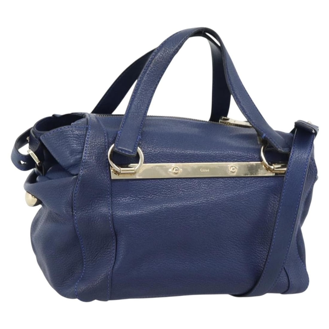 Chloe Bridget Blue Leather 2way Handbag with Strap Dust Bag (1 of 18)