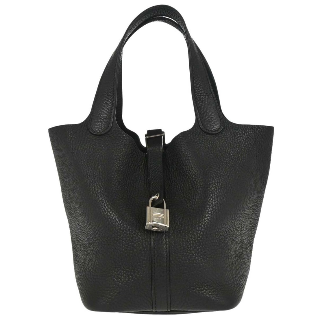 Hermes Picotin Lock 18 PM Black Taurillon Clemence Handbag (1 of 15)