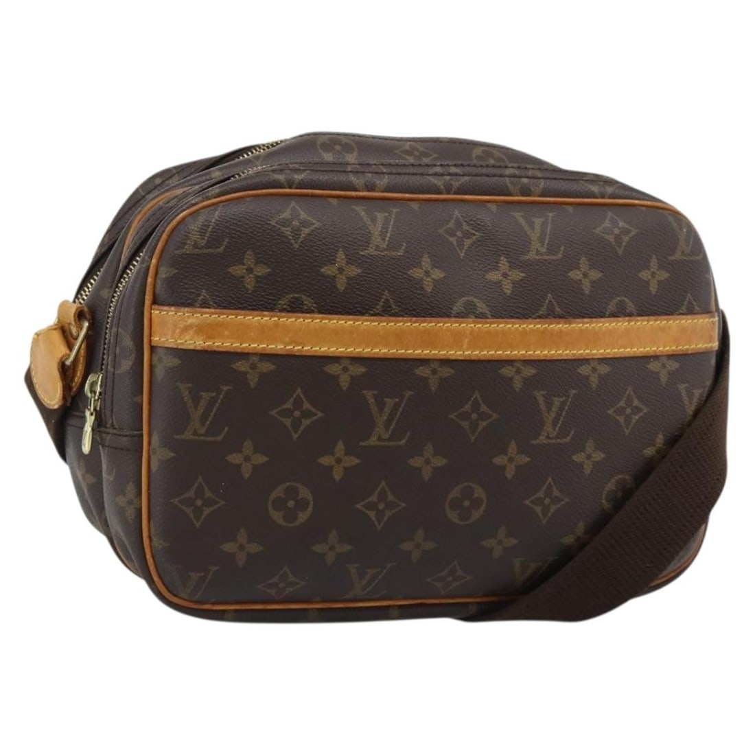 Louis Vuitton M45254 Reporter PM Monogram Canvas Shoulder Bag: Louis Vuitton M45254 Reporter PM Monogram Canvas Shoulder Bag Louis Vuitton Reporter PM shoulder bag in Monogram canvas, made in France. This women's bag includes the item only; box and dust bag are n