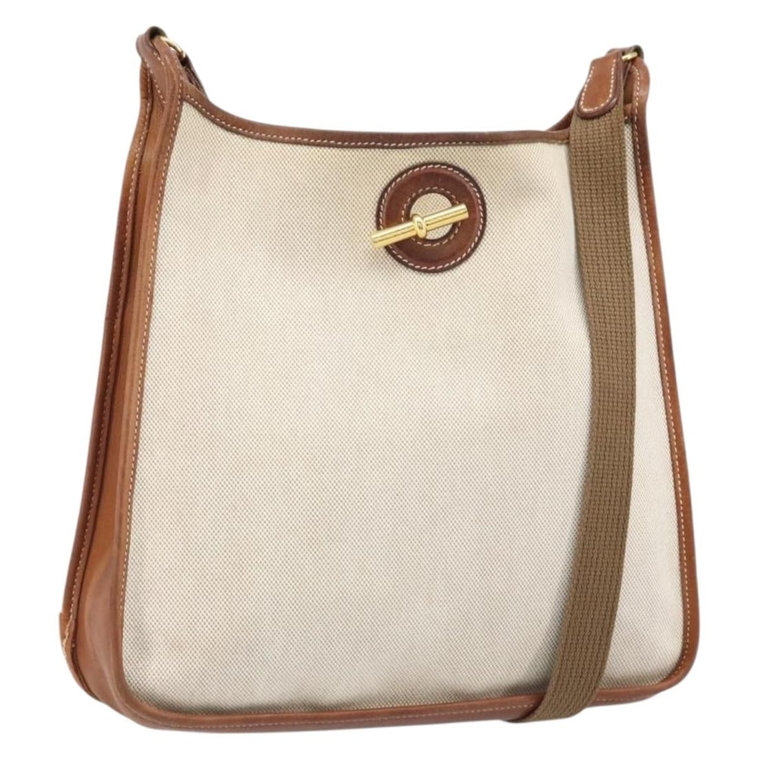 Vespa PM Canvas Shoulder Bag in Beige by Hermes France (1 of 18)