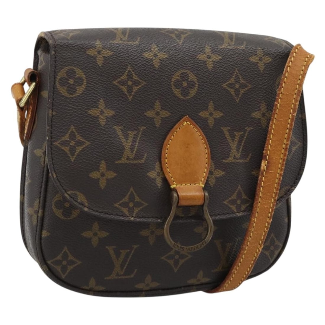 Louis Vuitton Saint Cloud MM Monogram Canvas Shoulder Bag M51243: Louis Vuitton Saint Cloud MM Monogram Canvas Shoulder Bag M51243 Louis Vuitton Saint Cloud MM shoulder bag in Monogram canvas, made in France. This women's bag is a heavily used example with notable w