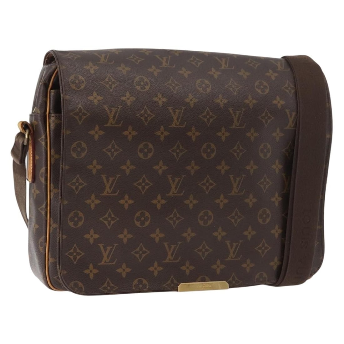 Louis Vuitton M45257 Abbesses Monogram Canvas Shoulder Bag: Louis Vuitton M45257 Abbesses Monogram Canvas Shoulder Bag Louis Vuitton Abbesses shoulder bag in Monogram canvas, made in France. This women's bag includes the shoulder bag only; item box and dust ba