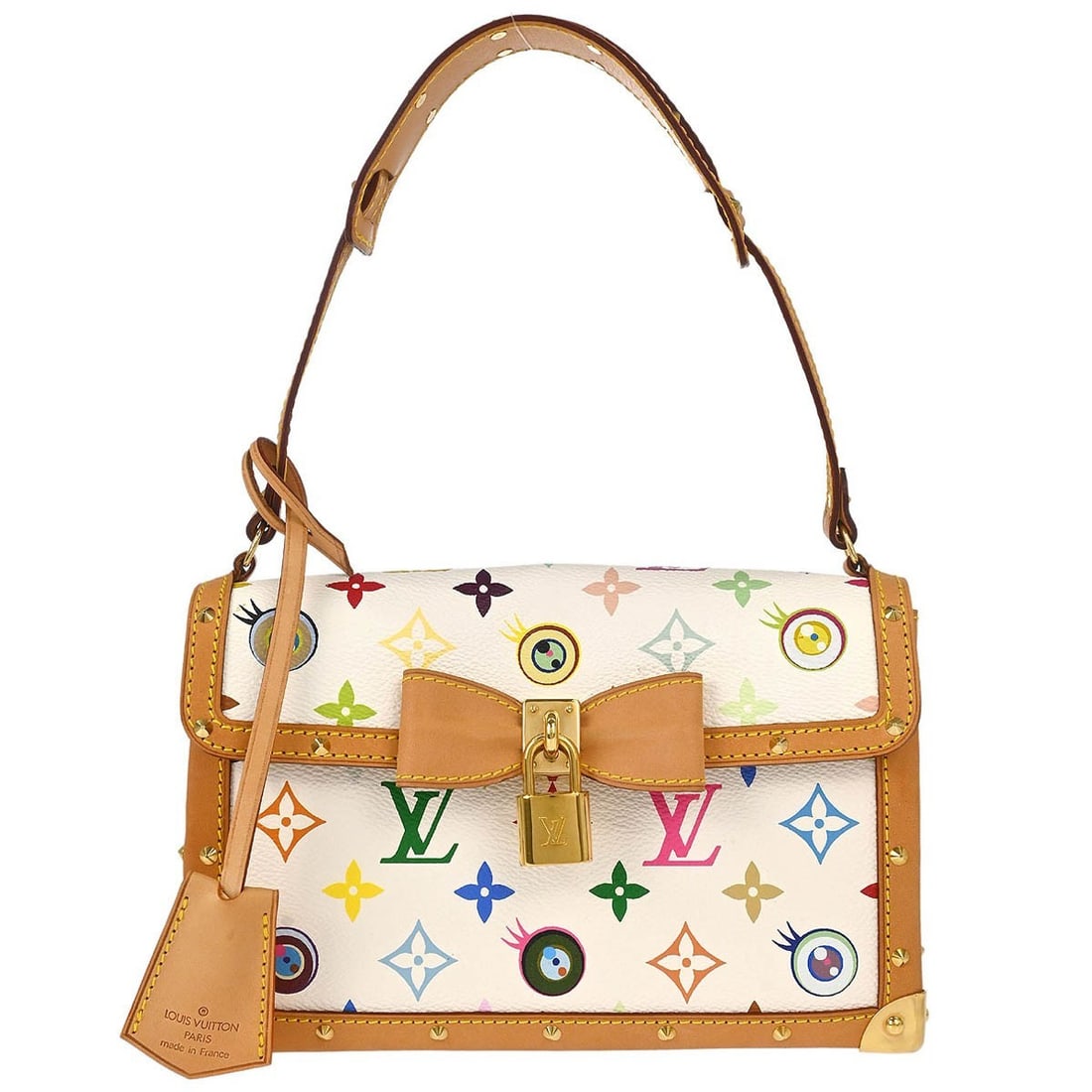 Louis Vuitton Pochette Eye Miss You White Monogram Top Handle Bag (1 of 15)