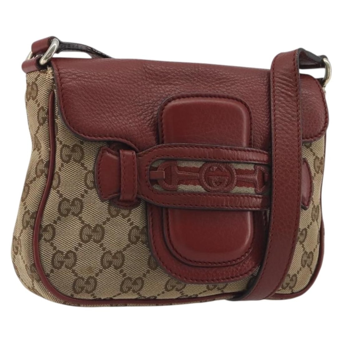Gucci 296854 GG Canvas Shoulder Bag Beige Gold Tone: Gucci 296854 GG Canvas Shoulder Bag Beige Gold Tone Gucci Dressage shoulder bag in beige GG canvas with gold-tone accents. Made in Italy, this women's bag is offered as the item only; box and dust bag