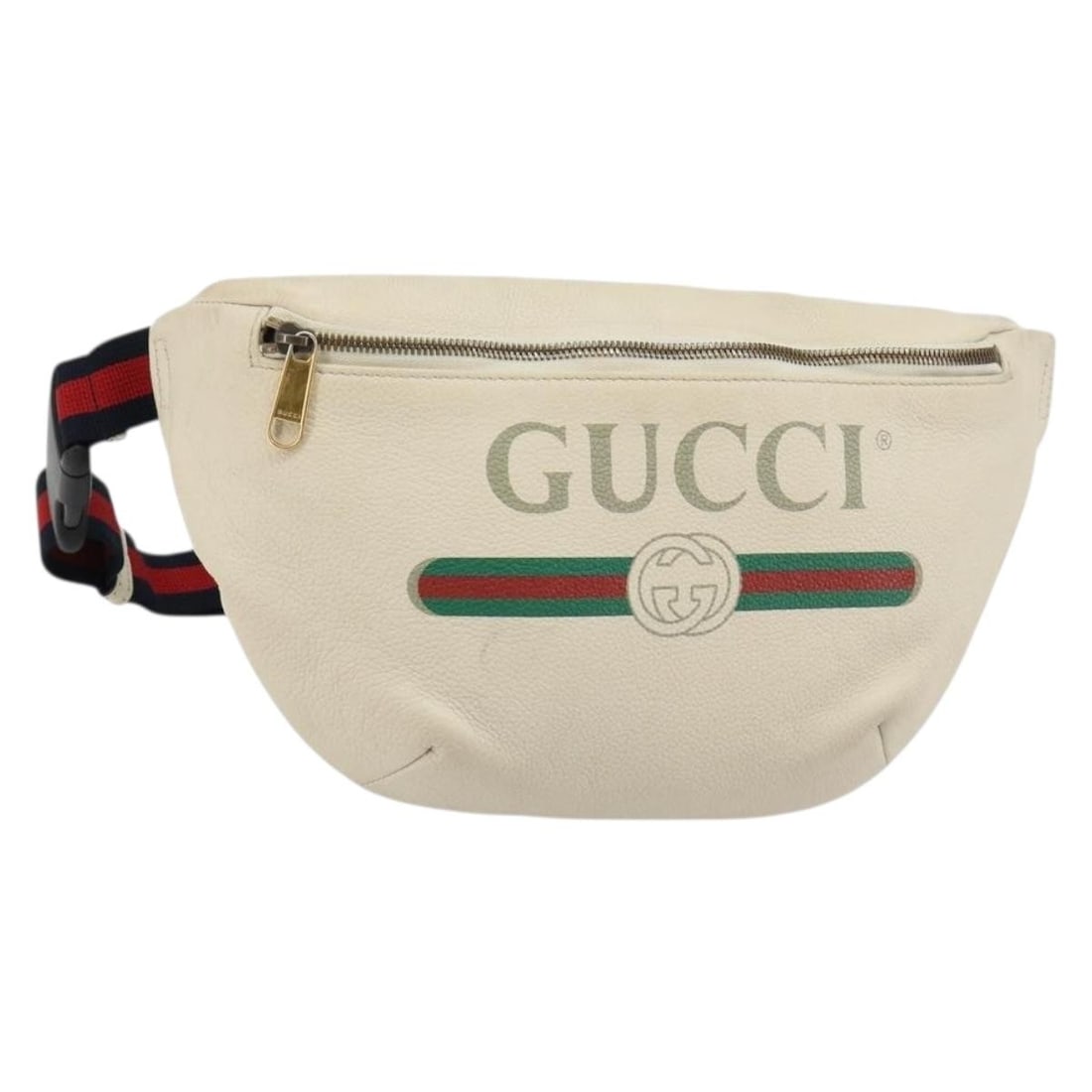 Gucci 493869 leather waist bag red and white Sherry Line: Gucci 493869 leather waist bag red and white Sherry Line Gucci Sherry Line waist bag in red and white leather. This women's bag is made in Italy and includes the item only; the original box and dust b