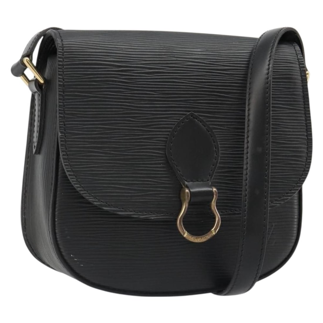 Louis Vuitton M52212 Saint Cloud PM Epi Leather Shoulder Bag Black: Louis Vuitton M52212 Saint Cloud PM Epi Leather Shoulder Bag Black Louis Vuitton Saint Cloud PM shoulder bag in black Epi leather. This women's bag is made in France and features an adjustable shoulde