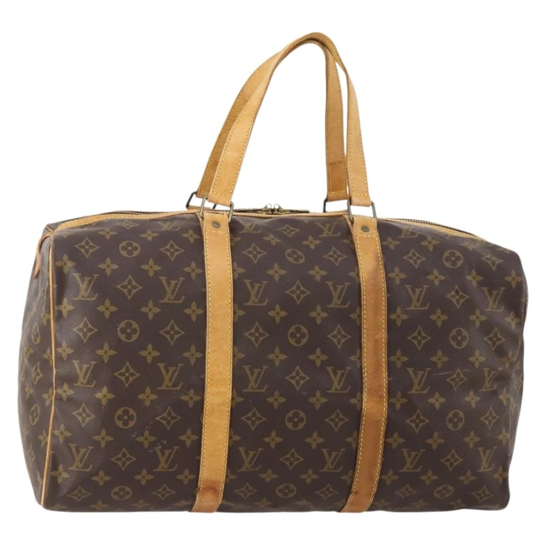 Louis Vuitton M41624 Sac Souple 45 Monogram Canvas Boston Bag: Louis Vuitton M41624 Sac Souple 45 Monogram Canvas Boston Bag A Louis Vuitton Monogram Sac Souple 45 Boston Bag made from Monogram Canvas. It is made in France and identified by product number M41624.