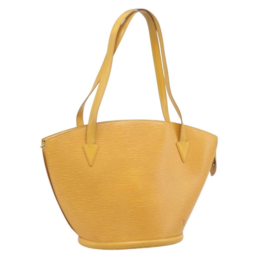 Louis Vuitton M52269 Saint Jacques Epi Leather Shoulder Bag Yellow: Louis Vuitton M52269 Saint Jacques Epi Leather Shoulder Bag Yellow Louis Vuitton Saint Jacques Shopping shoulder bag in yellow Epi leather. This women's bag is a heavily used piece with visible wear t