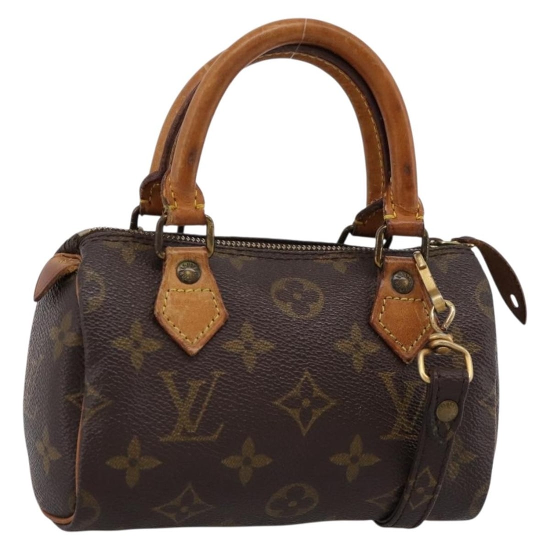 Louis Vuitton M41534 Mini Speedy Monogram Canvas Handbag: Louis Vuitton M41534 Mini Speedy Monogram Canvas Handbag Compact Louis Vuitton Mini Speedy handbag in Monogram canvas, made in France. This women's handbag is offered with the item only; box and dust 