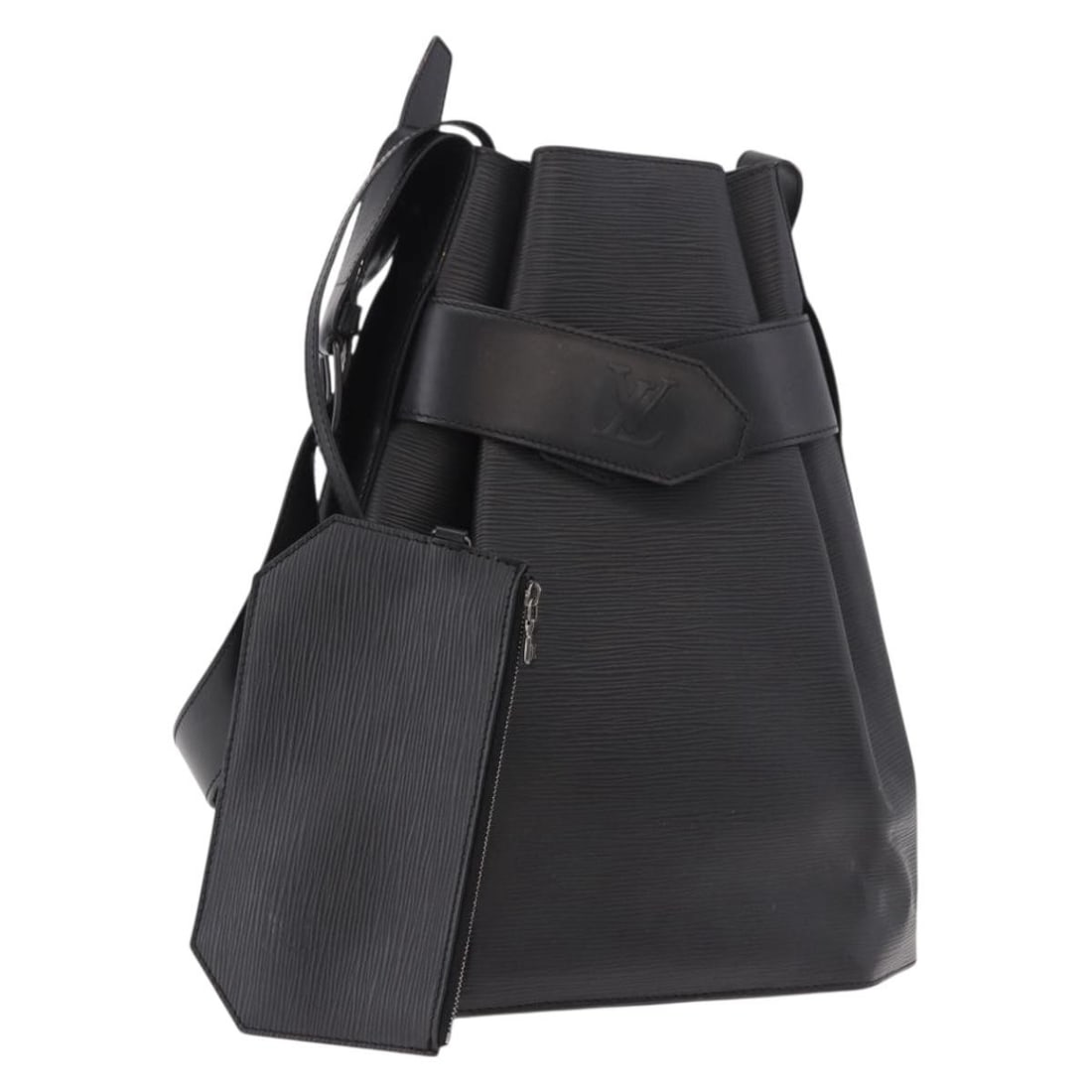 Louis Vuitton M80155 Sac Depaule GM Epi Leather Shoulder Bag Black: Louis Vuitton M80155 Sac Depaule GM Epi Leather Shoulder Bag Black Louis Vuitton Sac Depaule GM shoulder bag in black Epi leather. This women's shoulder bag includes a pouch and was made in France. Co