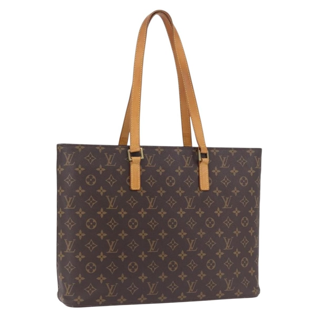 Louis Vuitton Luco Monogram Canvas Tote M51155 Spain: Louis Vuitton Luco Monogram Canvas Tote M51155 Spain Louis Vuitton Luco tote bag in Monogram canvas, model M51155, made in Spain. This women's tote includes only the bag shown; item box and dust bag a