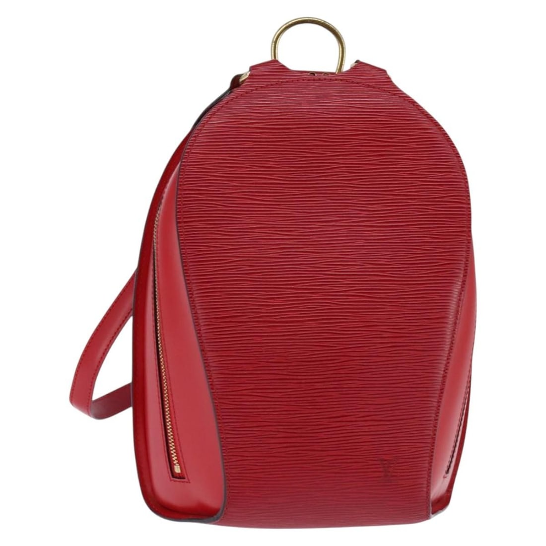 Louis Vuitton M52237 Mabillon Epi Leather Backpack Castilian Red: Louis Vuitton M52237 Mabillon Epi Leather Backpack Castilian Red Louis Vuitton Mabillon backpack in Castilian Red Epi leather. This women's backpack is made in France and shows reasonable wear and tea