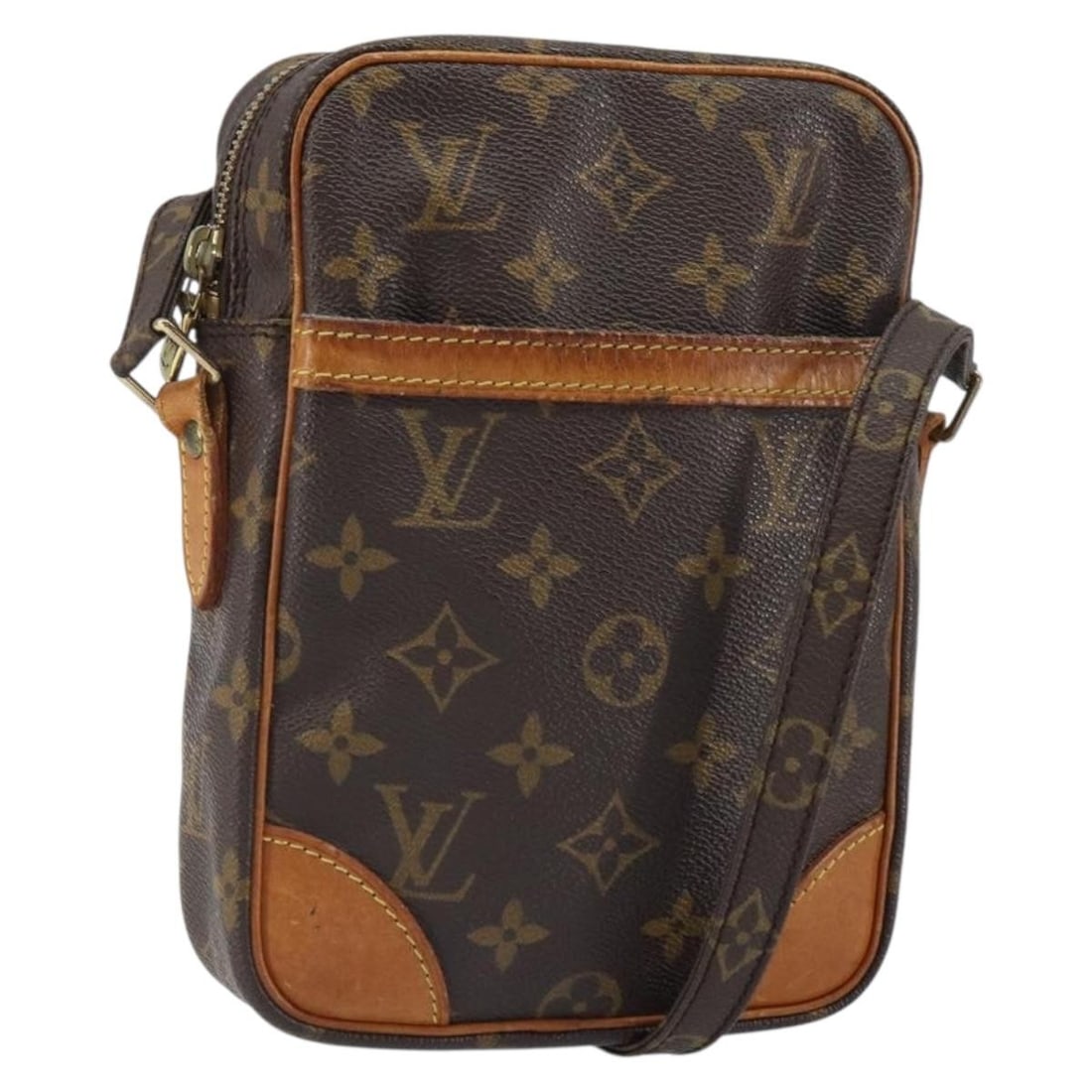 Louis Vuitton M45266 Danube Monogram Canvas Shoulder Bag: Louis Vuitton M45266 Danube Monogram Canvas Shoulder Bag Louis Vuitton Danube shoulder bag in Monogram canvas, model M45266. This women's bag is made in France and features an adjustable shoulder stra