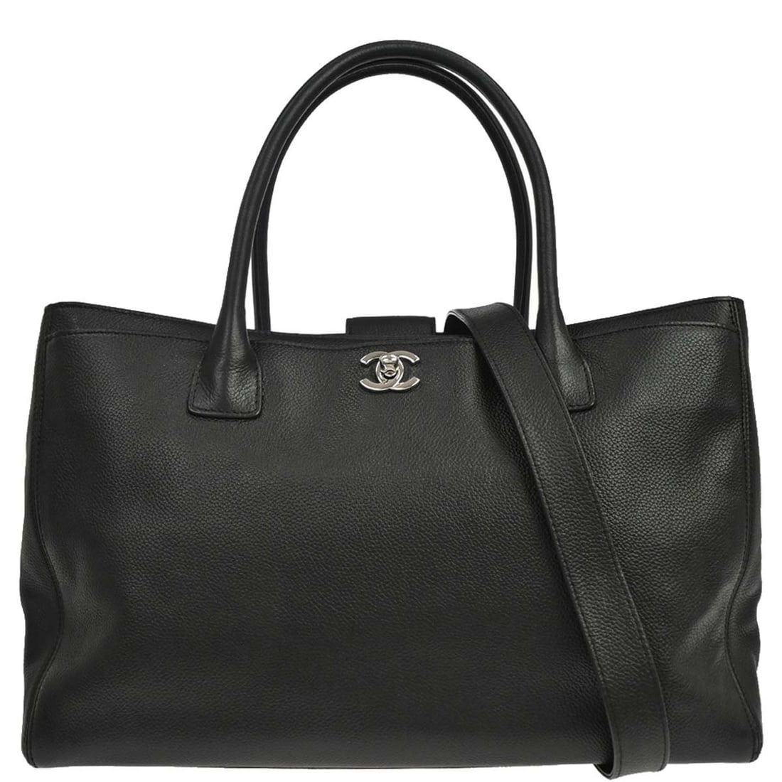 CHANEL Executive Cerf 2way calfskin tote with shoulder strap (1 of 15)