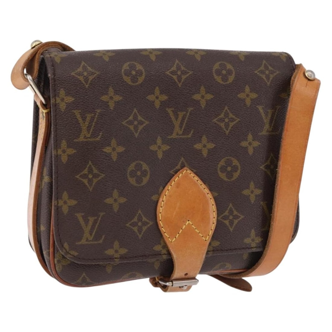 Louis Vuitton M51253 Cartouchiere MM Monogram Canvas Shoulder Bag: Louis Vuitton M51253 Cartouchiere MM Monogram Canvas Shoulder Bag Louis Vuitton Cartouchiere MM shoulder bag in Monogram canvas, made in France. This women's bag includes the item only; the box and du