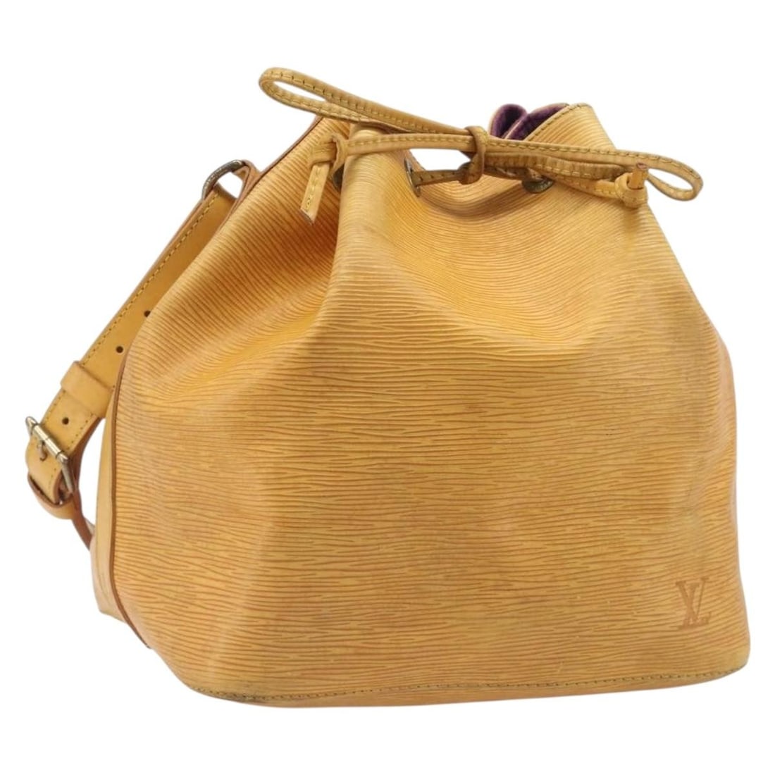 Louis Vuitton M44109 Petit Noe Epi Leather Shoulder Bag Tassili Yellow: Louis Vuitton M44109 Petit Noe Epi Leather Shoulder Bag Tassili Yellow Louis Vuitton Petit Noe shoulder bag in Tassili Yellow Epi leather. This women's bag is made in France and features the classic b