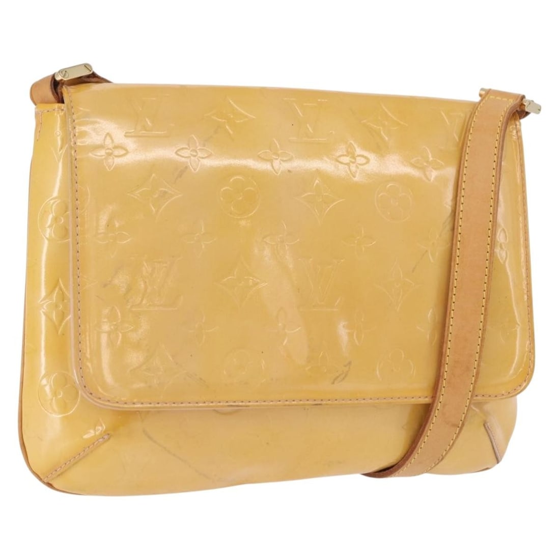 Louis Vuitton Thompson Street Shoulder Bag Vernis Patent Leather Pink M91070: Louis Vuitton Thompson Street Shoulder Bag Vernis Patent Leather Pink M91070 Louis Vuitton Thompson Street shoulder bag in Monogram Vernis patent leather with a Marshmallow Pink finish. Made in Spain,