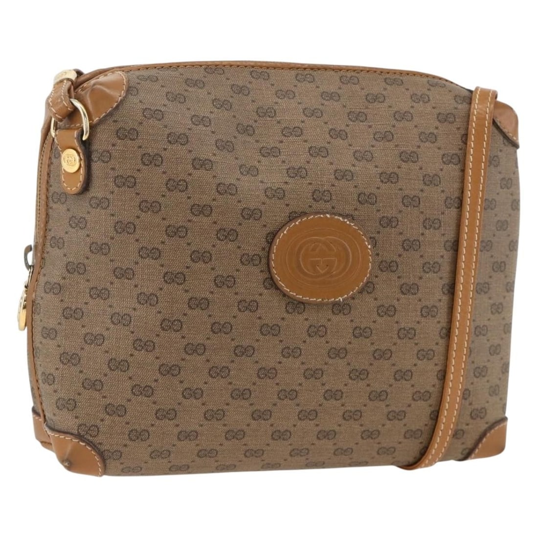 Gucci 007 115 0093 Micro GG Supreme PVC Shoulder Bag Beige Gold: Gucci 007 115 0093 Micro GG Supreme PVC Shoulder Bag Beige Gold Authentic Gucci Micro GG Supreme shoulder bag in beige and gold PVC leather with a compact silhouette and shoulder strap. Made in Italy,