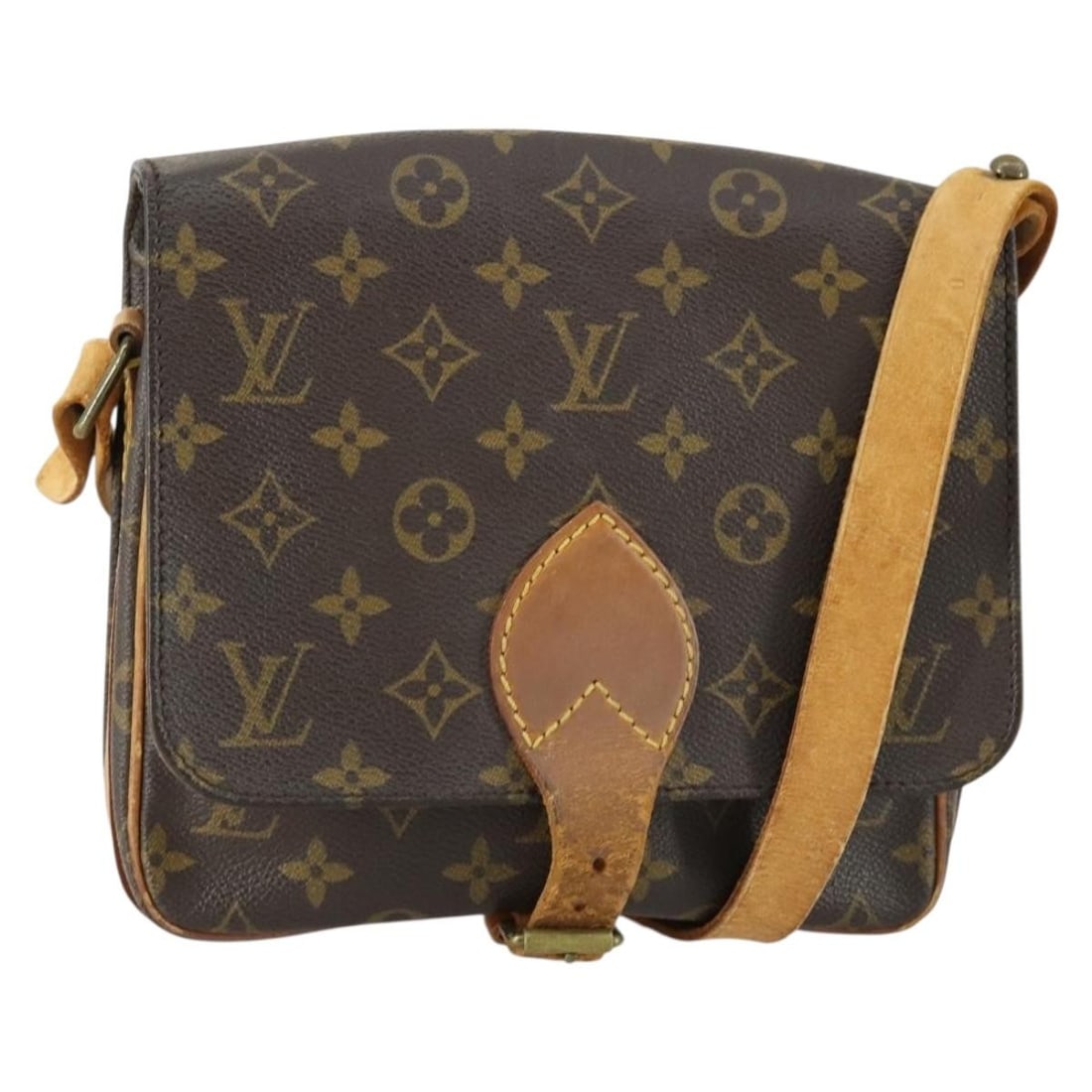 Louis Vuitton M51253 Cartouchiere MM Monogram Canvas Shoulder Bag: Louis Vuitton M51253 Cartouchiere MM Monogram Canvas Shoulder Bag Louis Vuitton Cartouchiere MM shoulder bag in Monogram canvas, made in France. This women's bag includes the item shown in the photos 