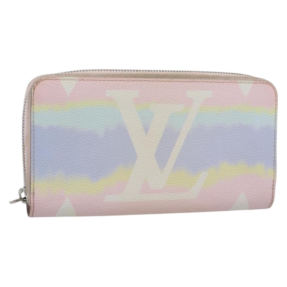 Louis Vuitton M69110 Escal Monogram Pink Long Wallet: Louis Vuitton M69110 Escal Monogram Pink Long Wallet Louis Vuitton Monogram Escal Zippy long wallet in pink monogram canvas. This women's wallet is made in Spain and is offered in heavily used conditi