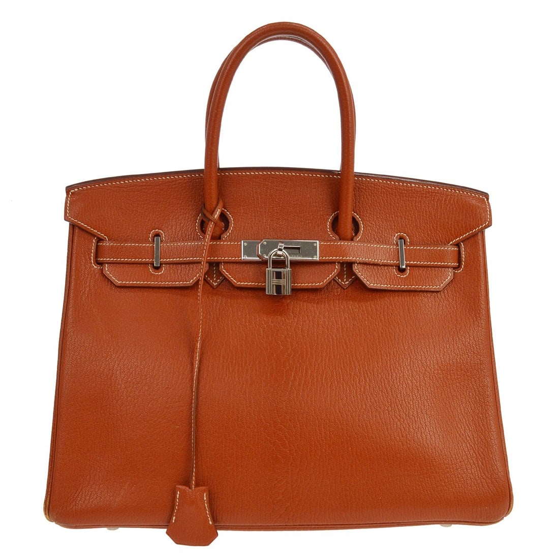 Hermes Birkin 35 Chevre Coromandel Brique Leather Bag (1 of 9)