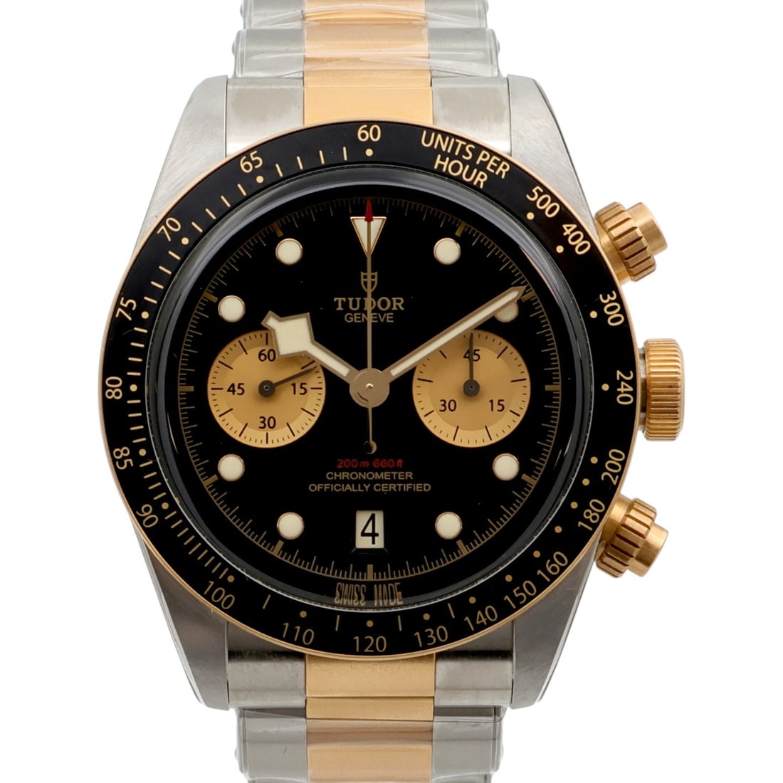 TUDOR M79363N-001 Black Bay Chrono mens automatic wristwatch steel 18K gold (1 of 10)