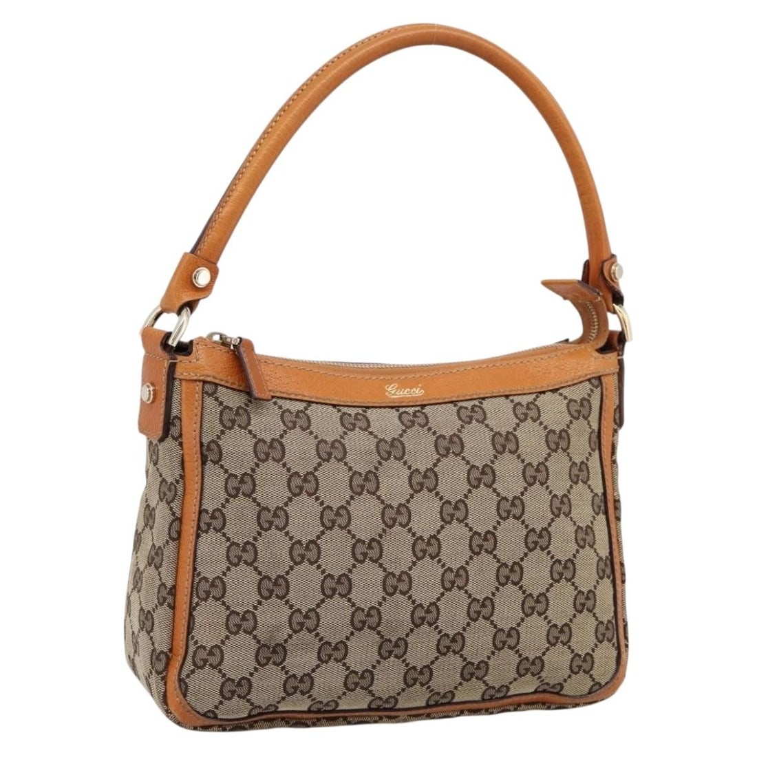 GUCCI 146244 Beige GG Canvas Hand Bag Gold Tone: GUCCI 146244 Beige GG Canvas Hand Bag Gold Tone Gucci handbag in beige GG canvas with gold-tone accents, made in Italy. This women's bag includes the item shown only; item box and dust bag are not inc