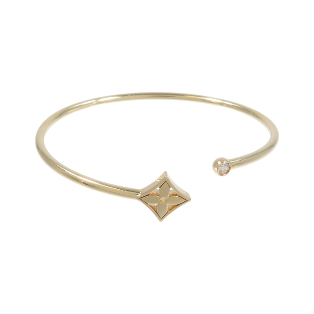 Louis Vuitton Q95529 Idylle Blossom Twist Bracelet 18K Yellow Gold Diamond: Louis Vuitton Q95529 Idylle Blossom Twist Bracelet 18K Yellow Gold Diamond Louis Vuitton Idylle Blossom Twist bracelet in 18K yellow gold with diamond accents. This women's bracelet features the LV Id