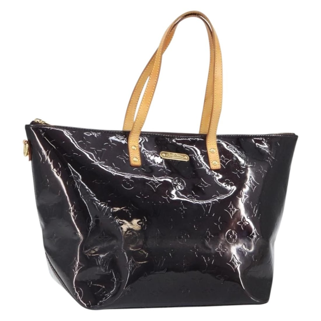 Louis Vuitton Bellevue GM Amarante Monogram Vernis Tote M93589: Louis Vuitton Bellevue GM Amarante Monogram Vernis Tote M93589 Louis Vuitton Bellevue GM tote bag in Amarante Monogram Vernis patent leather. This women's tote is made in France and features a spaciou