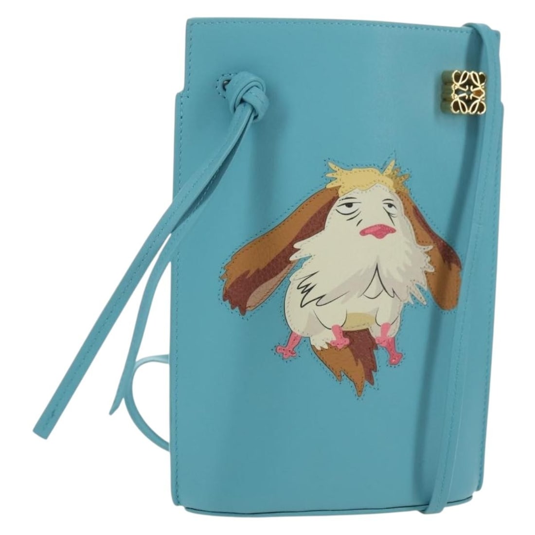 LOEWE Dice Pocket Hin Shoulder Bag Howl's Moving Castle Leather Blue (1 of 18)