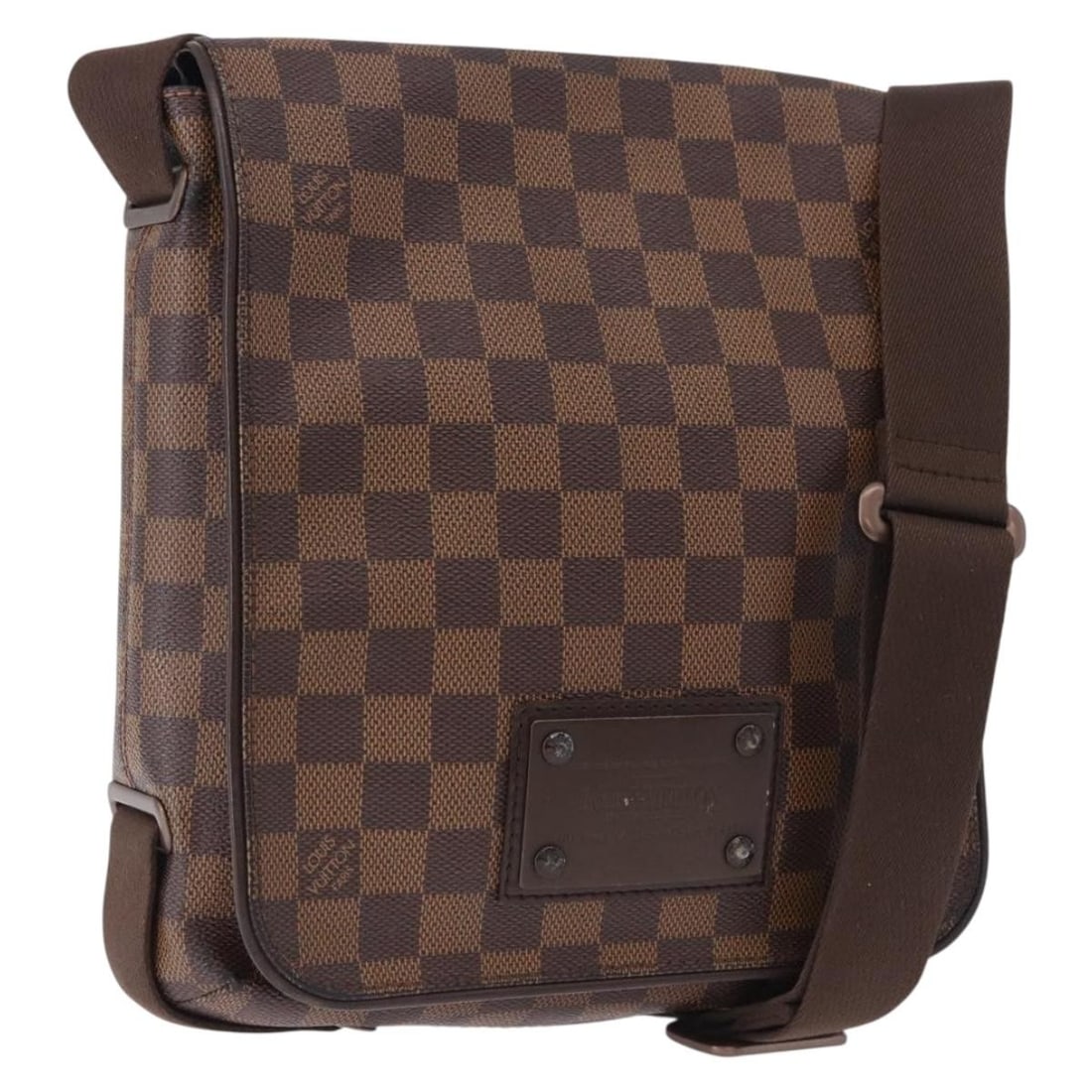 Louis Vuitton Brooklyn PM Damier Ebene Canvas Shoulder Bag N51210: Louis Vuitton Brooklyn PM Damier Ebene Canvas Shoulder Bag N51210 Louis Vuitton Brooklyn PM shoulder bag in Damier Ebene canvas. This women's bag is made in France and features an adjustable shoulder 