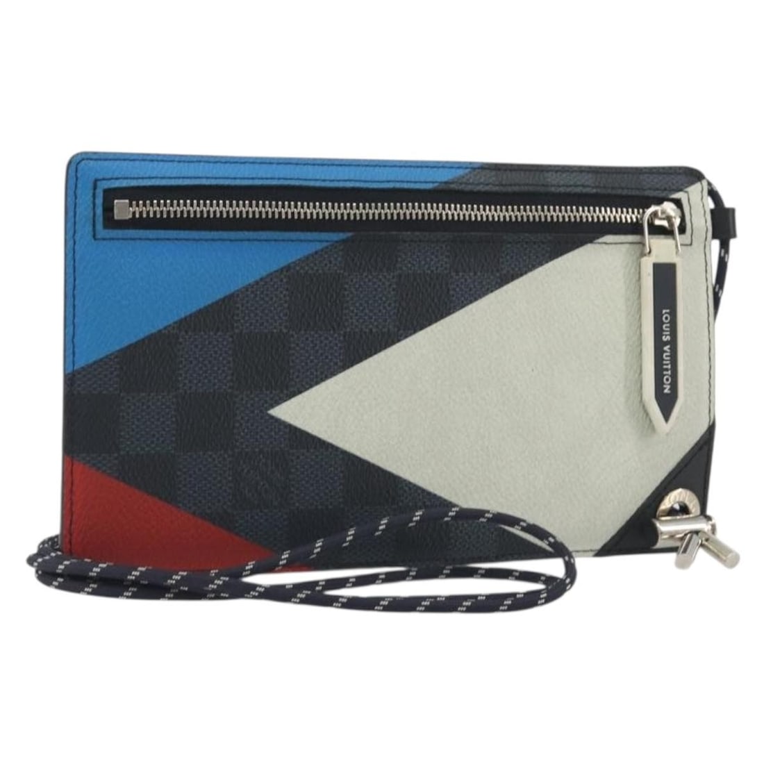 Louis Vuitton N41630 Damier Cobalt Phone Pochette Shoulder Bag (1 of 18)